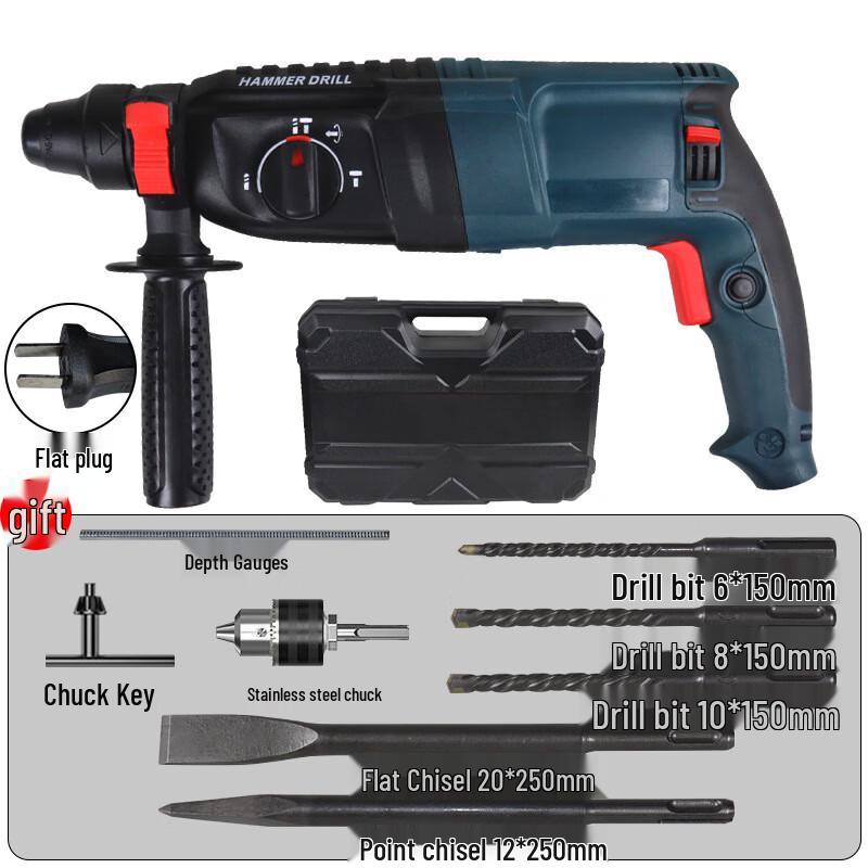 

Rotary Hammer Drill 3-in-1 Impact Tool CN plug (adapter included)
