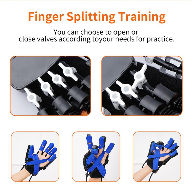 Tragbare Rehabilitationsroboter-Handschuhe Schlaganfall Hemiplegie Hirninfarkt Trainingsgerät Fingerübungsgerät Handfunktion Wiederherstellung