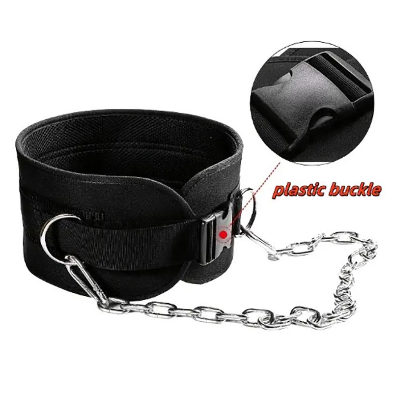 Weight Lifting Dip Belt With Metal Chain Useful Gym Belt For Gym Training Musculation Exercise Pull Up Chin Up