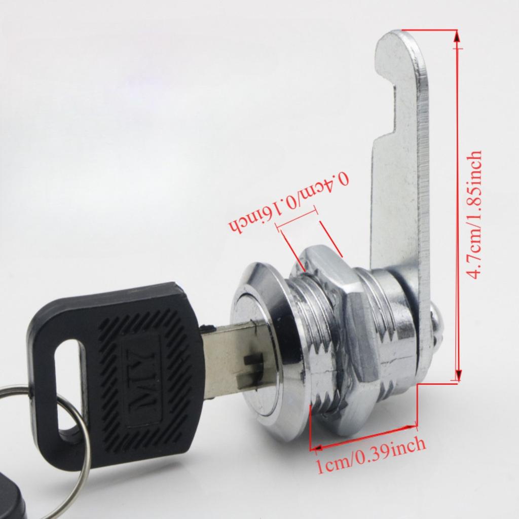 1 buc. 16mm Încuietoare de siguranță clasică Cilindru metalic Dulap Dulap Încuietoare cu camă Cu chei Siguranță Încuietoare cutie poștală Sertar