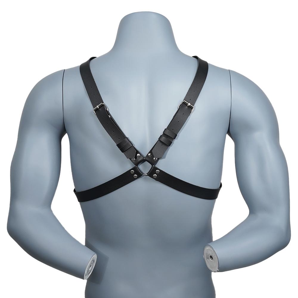 Harness for Men Strap Costume Sexy Shoulder Bondage Chest Lingerie Pu Leather Belt Erotic Hollow Gay Clothing for Adult Sex