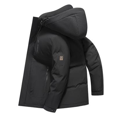 Neue Herbst- und Winter-Verdickte Mittellange Daunenjacke mit Kapuze Herren Outdoor Warme Lässige Daunenjacke Herrenbekleidung