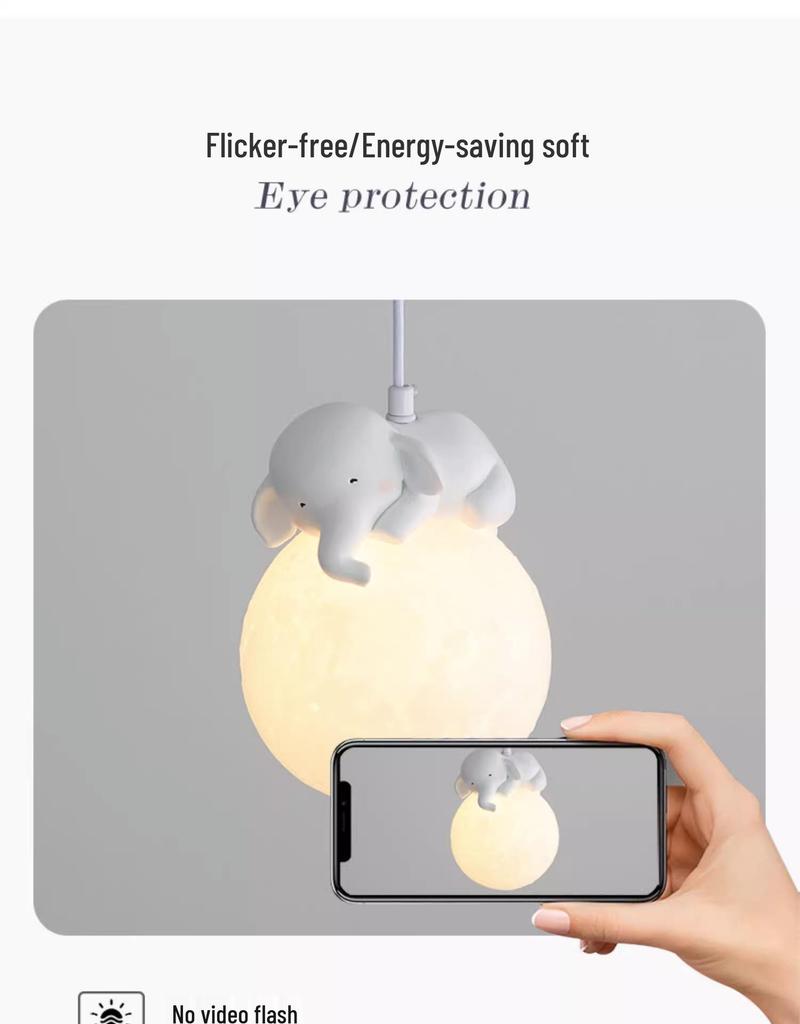 French Cream Little Lamb Chandelier - Creative Romantic Corridor and Bedroom Lighting Fixture.