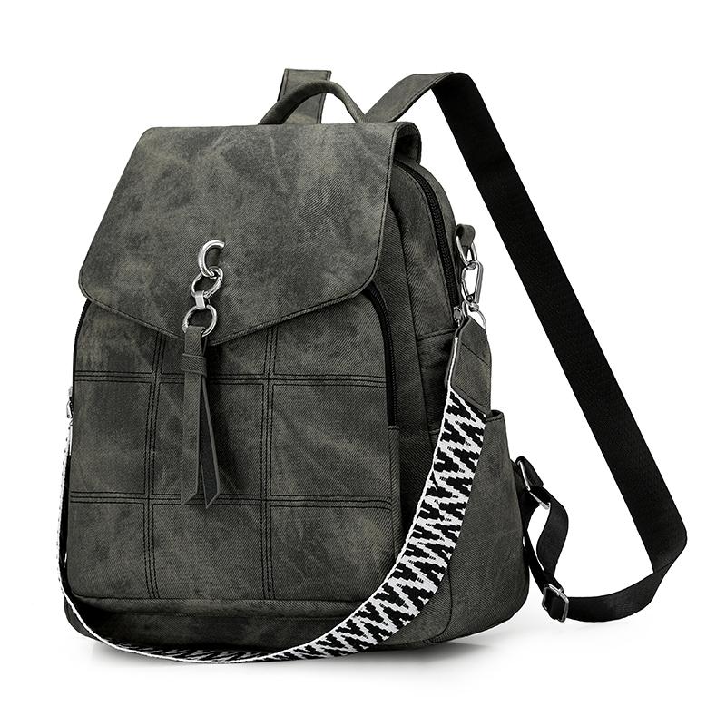 Women s Multifunctional Shoulder Bag PU Large Capacity Travel Backpack