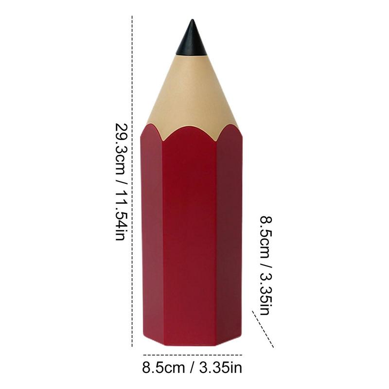 Stationery For Girls, ABS Kawaii Pencil Shaped Pen Holder For School Boy, Children's Pencil Pot, Child Office Storage Pen Holder