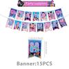 Demon Hunters Birth Date Celebration Disposable Dinner Board Tablecloth Balloon Banner Cake Decoration KPOP Anime Celebration Collection Infant Shower