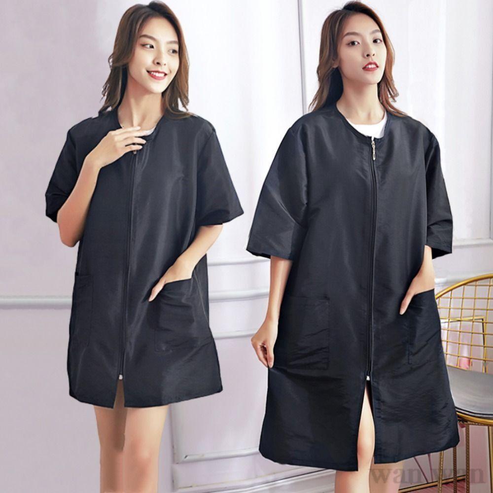 Polyester Hair Salon Uniforms Non-stick Hair Hairdresser Robe Hairdressing Gown Apron  Hairstylist