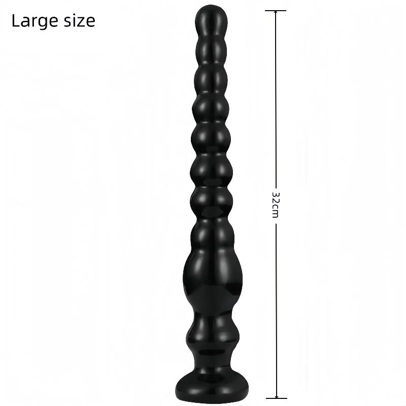 Long Anal Bead Plug Anal Stimulator with Suction Cup Prostate Massager Female Vaginal Stimulation Dildo Erotic Adult Products