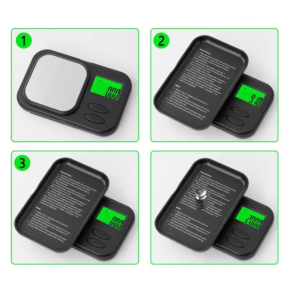 Weighing Tool Precision Pocket Scale Backlit LCD Electronic Scale Mini Digital Scales  Kitchen