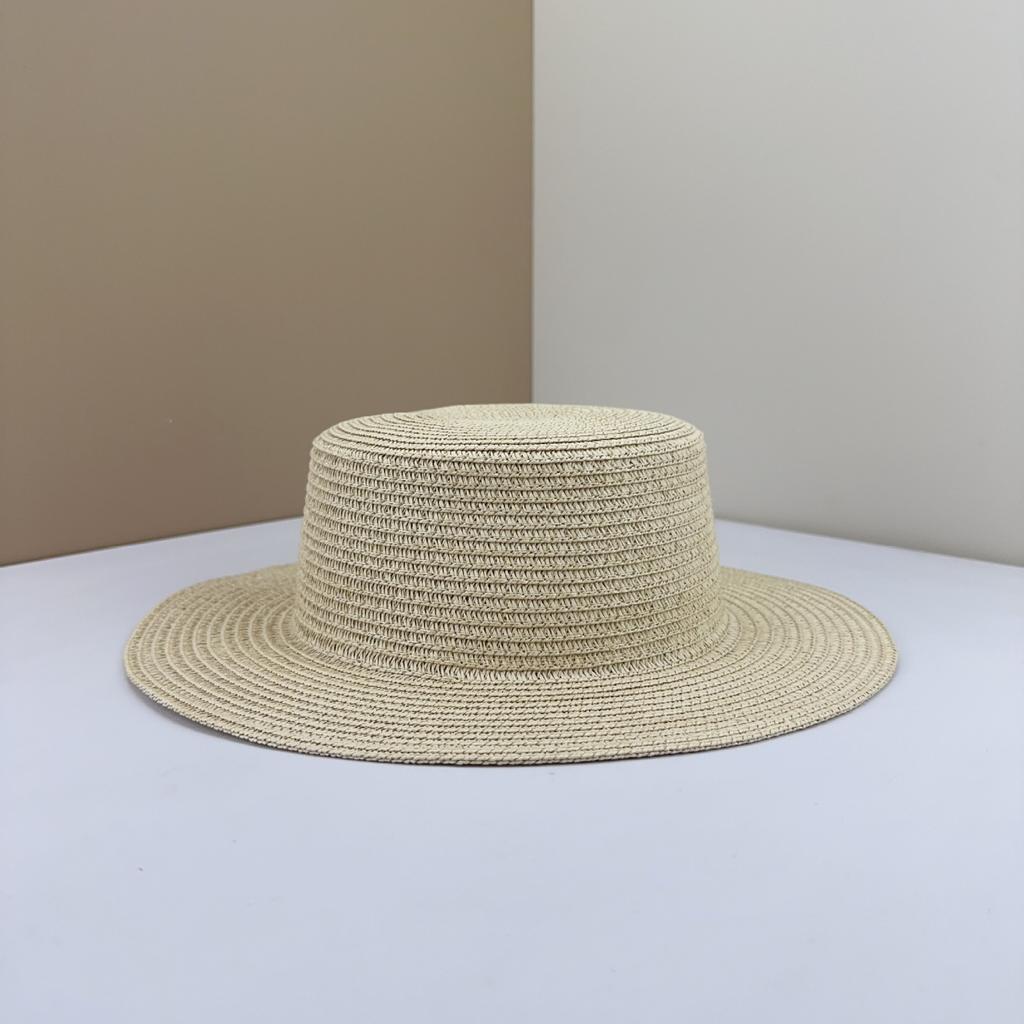 Straw Hat DIY Material Handmade Hat Embryo Sunshade Sunscreen Hat Team Building Activity Flat Brim Round Edge Woven Basin Hat