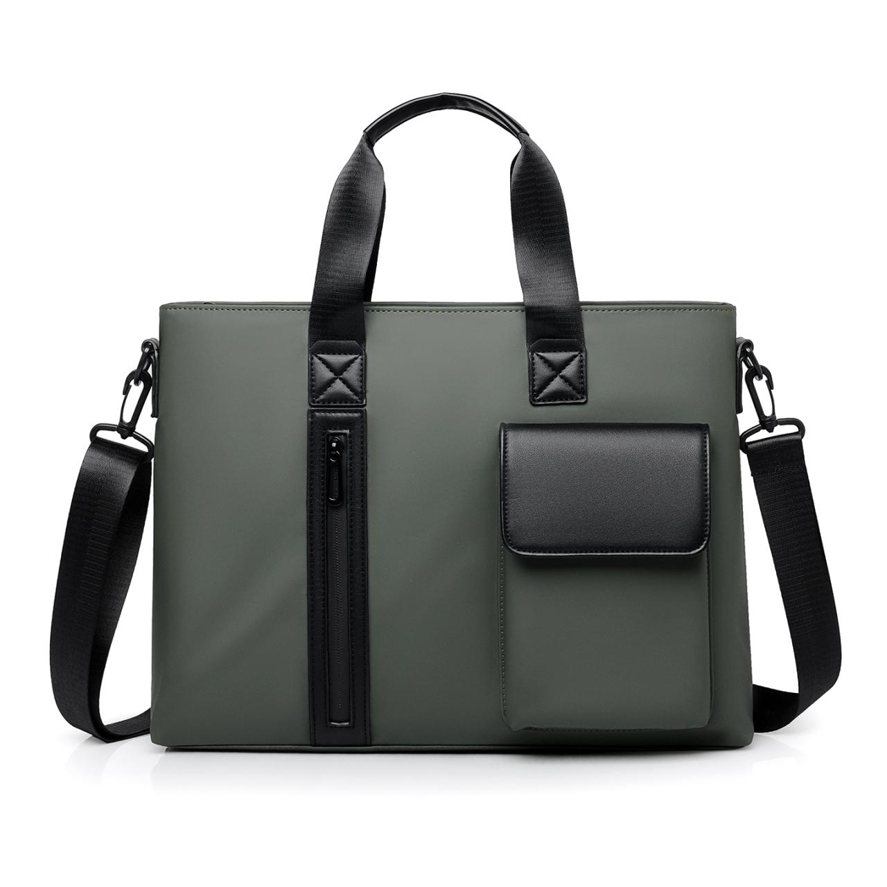

Fashionable Design Men s Commuting Laptop Bag Business Briefcase зелений