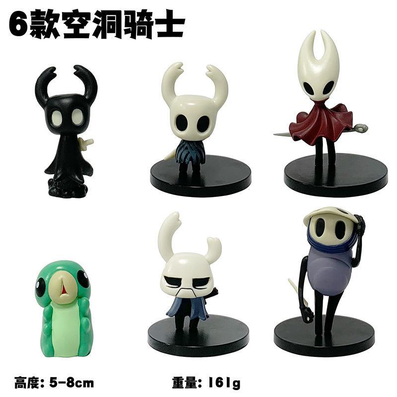 Set Hollow Knight Figure Silk Song Knight Hornet Grub Zote Quirrel Shade Cornifer Myla Figure Cute Anime Figurine Model Toy Gift