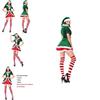 Adjustable And Durable Couple's Elf Cosplay Costume For Holiday Gatherings