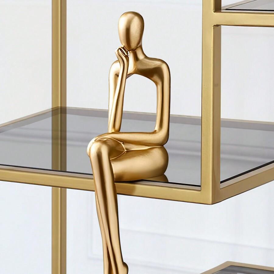 Luxury Abstract Sitting Figure Ornament for TV Cabinet or Bookshelf