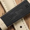 WatchGecko Atlus Zeildoek Horlogeband 22mm [WatchGecko] Band, Crème,