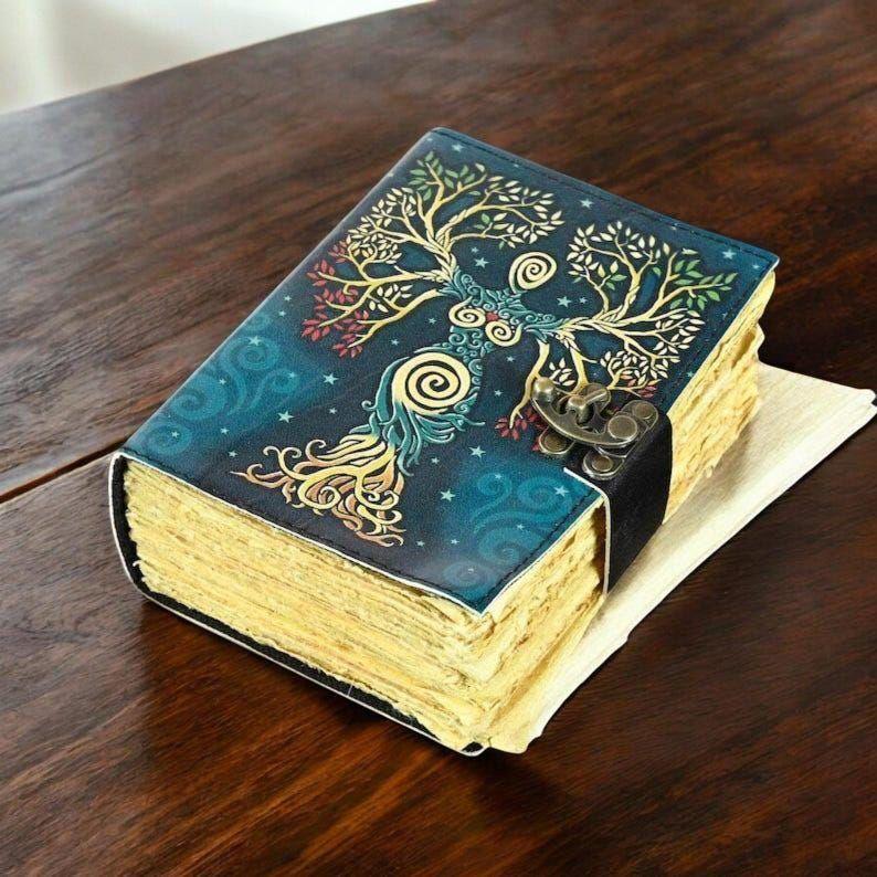 Mother Earth Leather Journal: Grimoire Book of Shadows