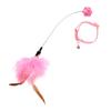 Relieves Boredom Since High Teasing Cat Stick Cat Toys Collar Collar Teasing Cat Artifacts Bite-resistant Feather Wire Teasing Cat Stick