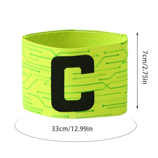 Banda de braț de căpitan de fotbal cu bandă de fixare reglabilă Bandă de braț de fotbal de culoare vibrantă Bandă elastică de braț de căpitan Accesorii pentru echipă