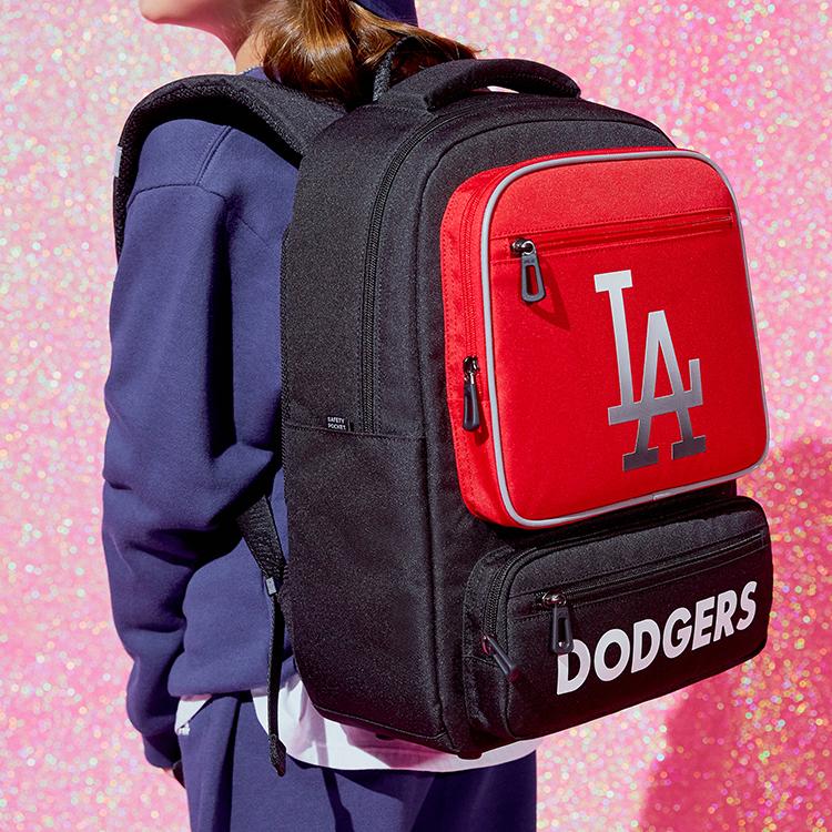 New MLB Polyester Backpack Regular Unisex Red 7ABK0012N-07RDS