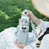 1PC Adjustable Shoulder Strap Water Bottle Bag with Phone Pocket Waterproof Water Bottle Carrier Bag Water Bottle Holder Pouch