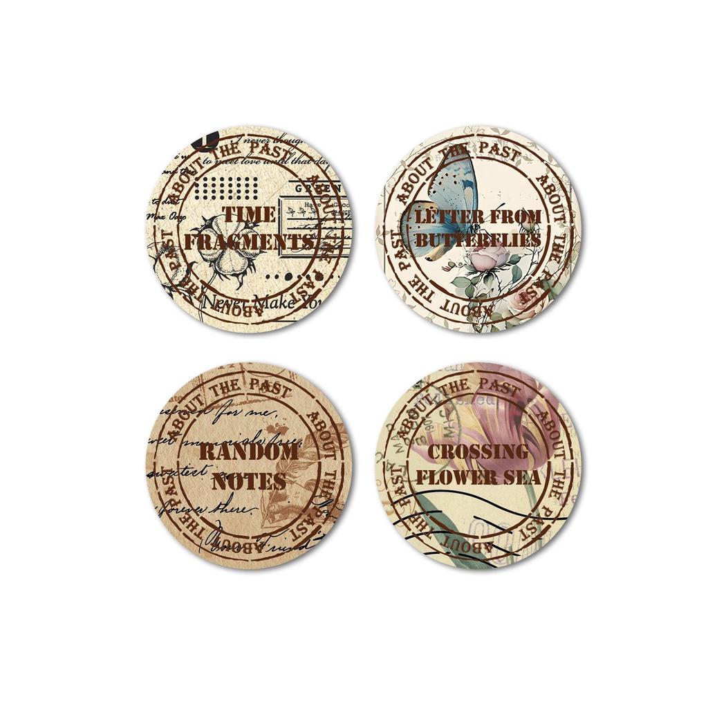 Ancient Forest Chronicle American Retro Washi Tape: Plant Sticker Decorations