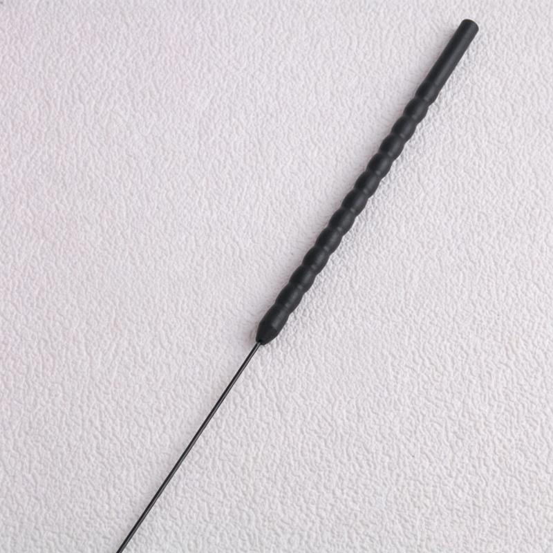 Flexible Steel Wire Cat Teaser Wand with Soft Feather Crisp Bell Interactive Play Toy for Indoor Cats Daily Play