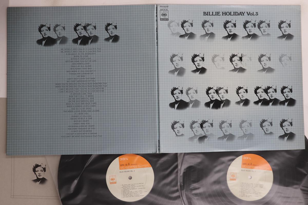 

LP Пластинка BILLIE HOLIDAY - Billie Holiday Vol.3 SOPH65 CBS SONY Япония Джаз Б/У