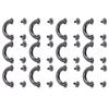 12 Set U Rings Metal Buckle Arch Bridge Handbag Connector Bag Strap Hangers Hardware Accessories