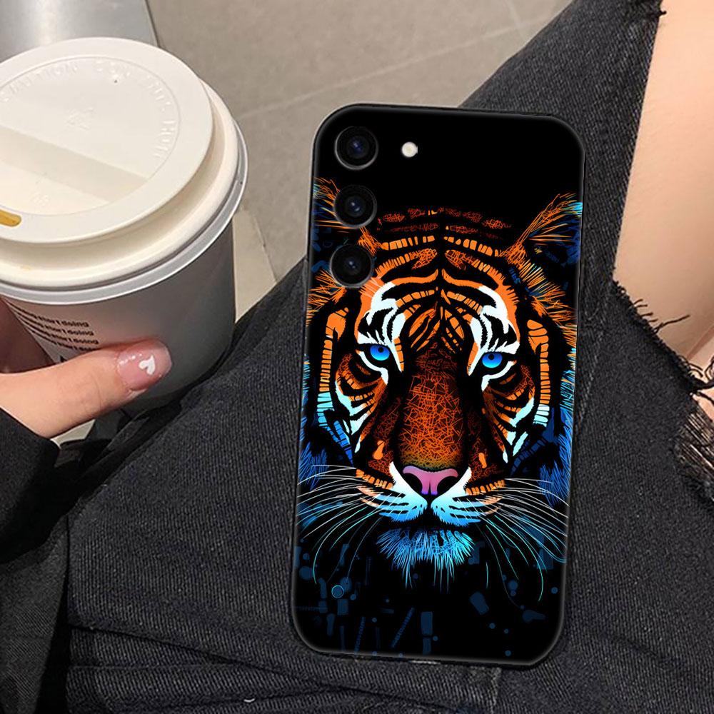 Dragon Tiger Wolf Phone Case For Samsung Galaxy S26 S25 EDGE S24 S23 S22 S21 S20 FE S10 Ultra PLUS LITE DIY Case Shell Cover