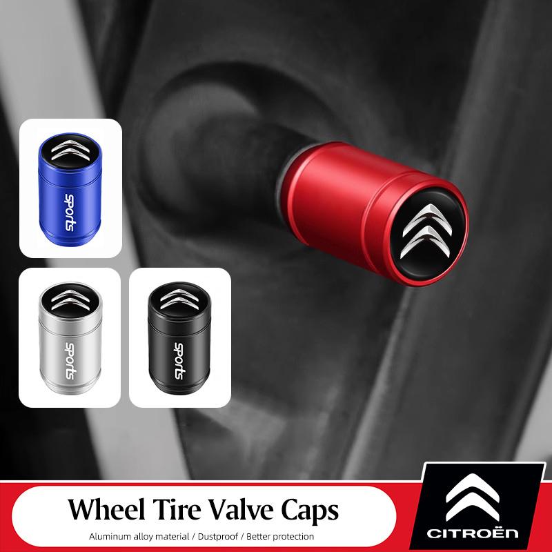 OKKU5 Car Wheel Tire Valve Stem Cover Dustproof Cap Accessories For Citroen C3 C5 AIRCROSS CX5 C4 Cactus PICASSO e-C3 e-C4 C1 C-Crosse