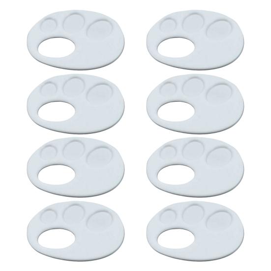 Plastic Paint Tray 3D Printed Finger Palette with Hand Grip Easy To Clean Portable Painting Palette for Kids Artists Watercolor Acrylic Pigment Use