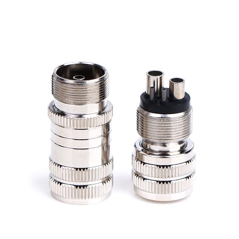 Dental Turbine Handpiece Adapter 4 Holes 2 Holes Changer Connector For High Speed Handpiece Spare Parts Tool Tubing Hose