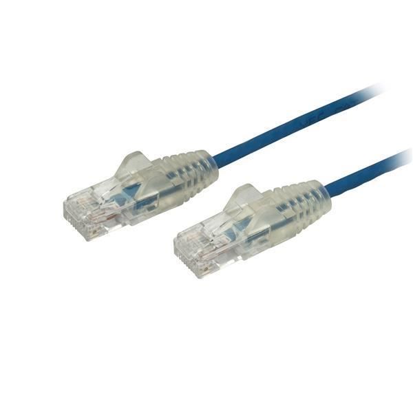 Cordon de brassage CAT6 - STARTECH - 0.5M - Fil de cuivre 28 AWG - Couleur: Noir - Slim Snagless