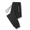 Men's Summer Ice Silk Jogger Pants - Casual, Loose, Versatile, Air Conditioning, Sports Pants with a Straight Leg Design.