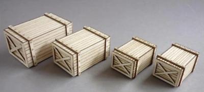 RT Diorama 1/35 Scale Wooden Box Set No. 1 Miniature Accessories RTD35550 (Scenery)