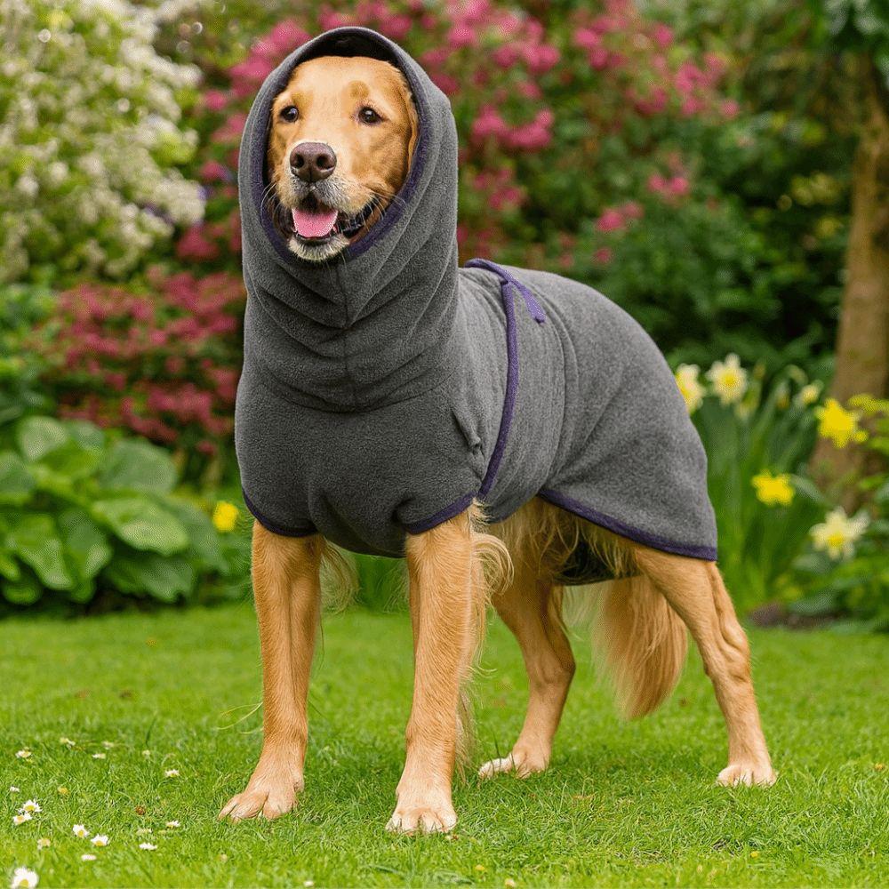 Thickened Winter Dog Vest Coat Solid Color Pet Hoodies Pet Sleepwear Universal Pets