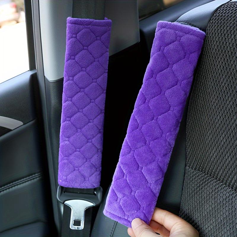2pcs Car Supplies, Seat Belt, Shoulder Protection, Grid, Soft and Comfortable Protective Cover, Anti Strangulation and Anti-wear