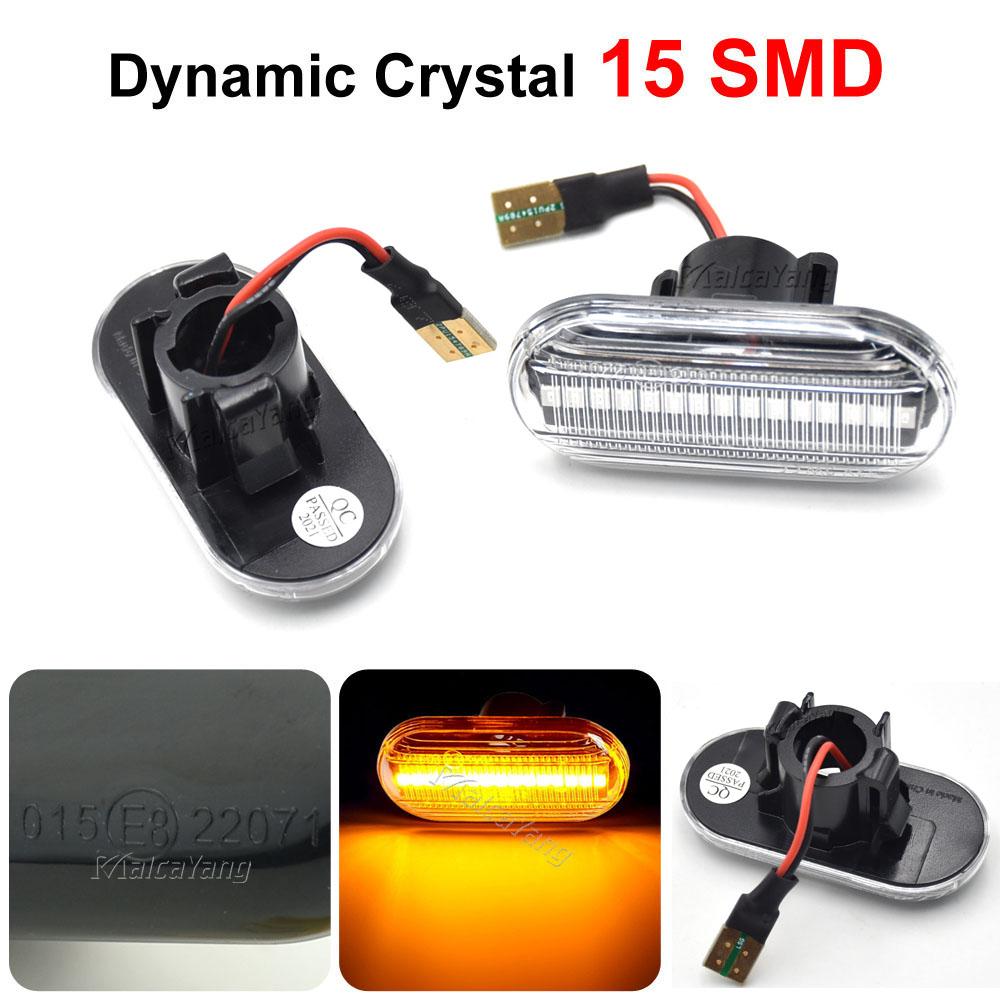 For Dacia Duster Dokker Lodgy Renault Megane 1 Clio1 2 KANGOO ESPACE Smart Sequential Flashing LED Turn Signal Side Marker Light