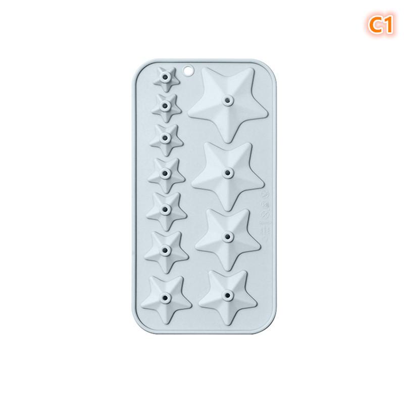 Multicavity Heart Little Star Biscuit Making Tool Twinkle Star Chocolate Muse Cake Silicone Mould Ice Tray Candle Soap Decor