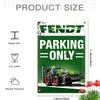 Fendt Vintage Tractor Metal Sign Aluminum Parking Only Poster WeatherResistant Multipurpose Wall Art for Home Living