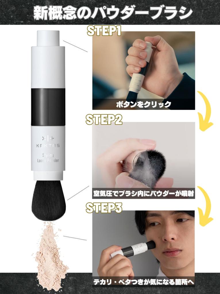 KAKTAS (Cactus) BB Stick & Face Powder Styling Set for Men, BB Cream, Anti-Blemish, Pores, Acne, Dark Circles, UV Protection, and Oily Skin