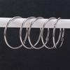 12PCS Rust Proof Shower Curtain Hooks Circular Strong Load-bearing Curtain Rings Anti-Drop Hanging Rings Window Drapes