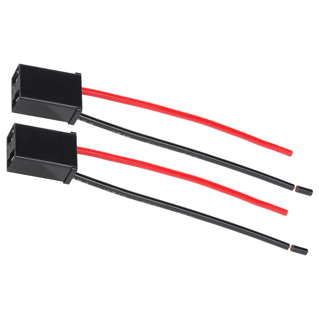 2Pcs Light Connector Female Lamp Socket Wiring Harness Kit for DIY Modification Plug Replacement