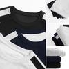 2025 Mens Loose Fit Crewneck Sweatshirt Colorblock Cotton Blend Long Sleeve Top