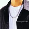 Europeisk og amerikansk hiphop chunky cubansk kjedehalskjede - Trendy street-stil for menn og kvinner, high-end bredt kragebens-tilbehør