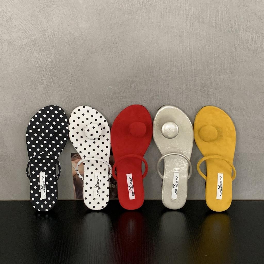 Fashion Beach Shoes Slippers Soft Slipers Women Rubber Flip Flops Low Luxury Slides Buckle Strap Sabot Comfort 2025 Hawaiian Designer