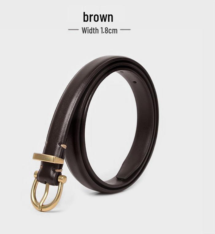 

Женский элегантный ремень из искусственной кожи - Повседневная сплавная пряжка-штифт, Универсальный и стильный дизайн