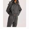 Fall and Winter Women's Hooded Long Sleeve Tops Sweatshirt Long Pant Suit