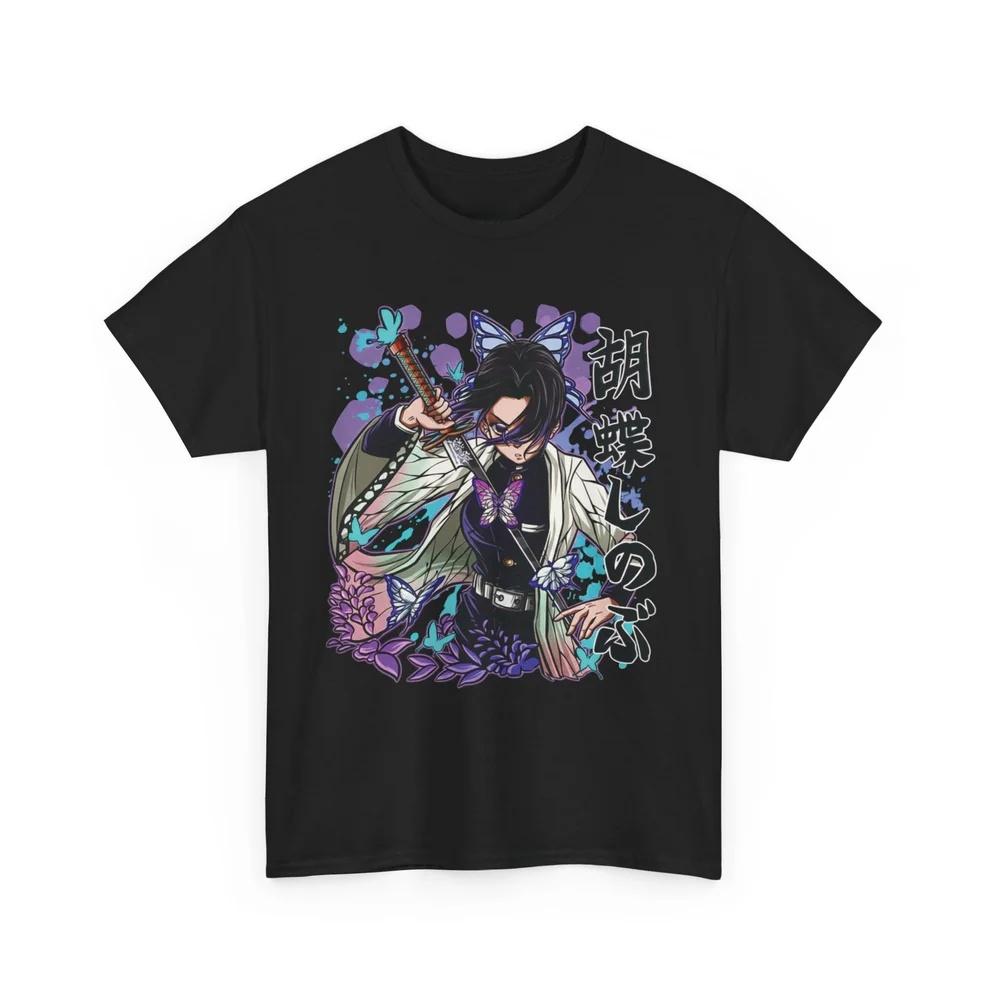 

Demon Slayer Shinobu Butterfly Bloom Pure Cotton Tshirt for Unisex Women Anime Style Fashion Comfortable Tshirt 2026 New Summer S