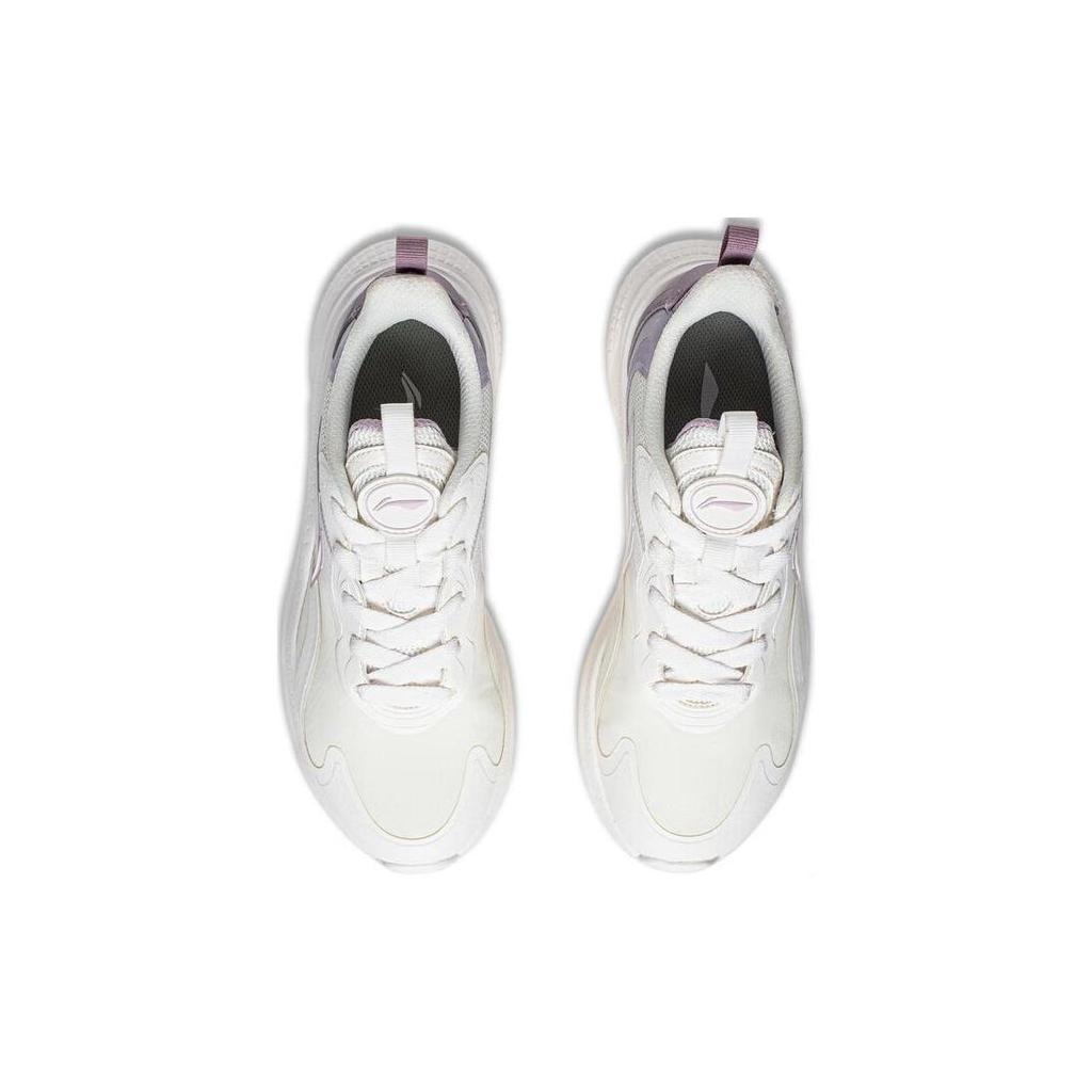 Li Ning Youyi Rutschfest Abriebfest Niedrig geschnitten Freizeitschuhe Damen Weiß Lila AGLT152-3